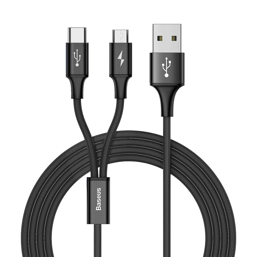 Baseus Rapid 2-1Cable Micro Type C 1.2M