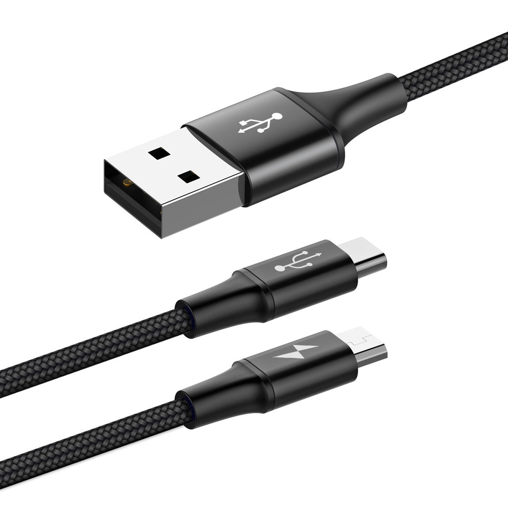 Baseus Rapid 2-1Cable Micro Type C 1.2M