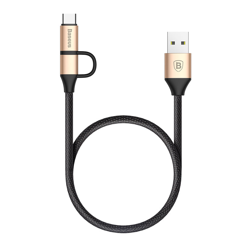 Baseus Yiven 2-1 Cable Micro / Type C 1M