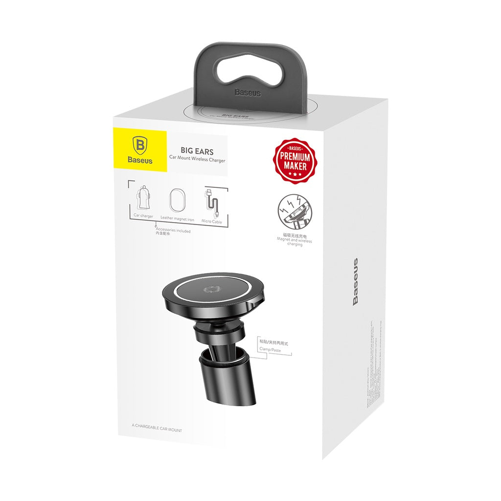 Baseus Big Ears Wireless Charging Car Mount