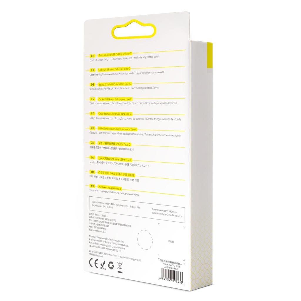 Baseus Cafule Cable Type-C 2A 3M