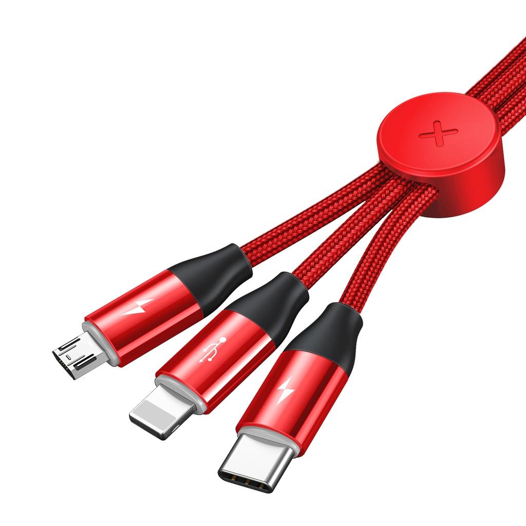 Baseus Car Co-Sharing Cable Usb For M+L+T 3.5A 1M