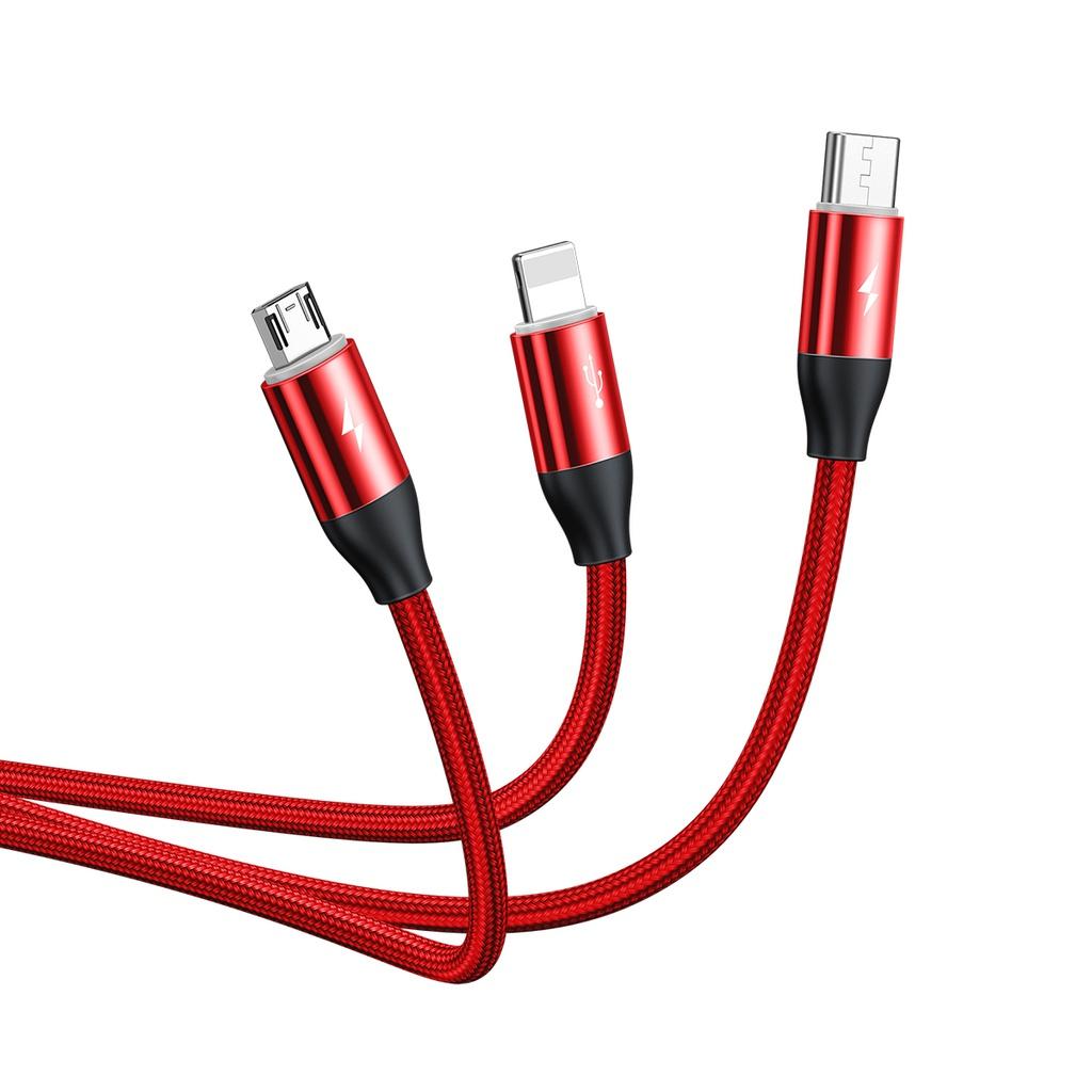 Baseus Car Co-Sharing Cable Usb For M+L+T 3.5A 1M