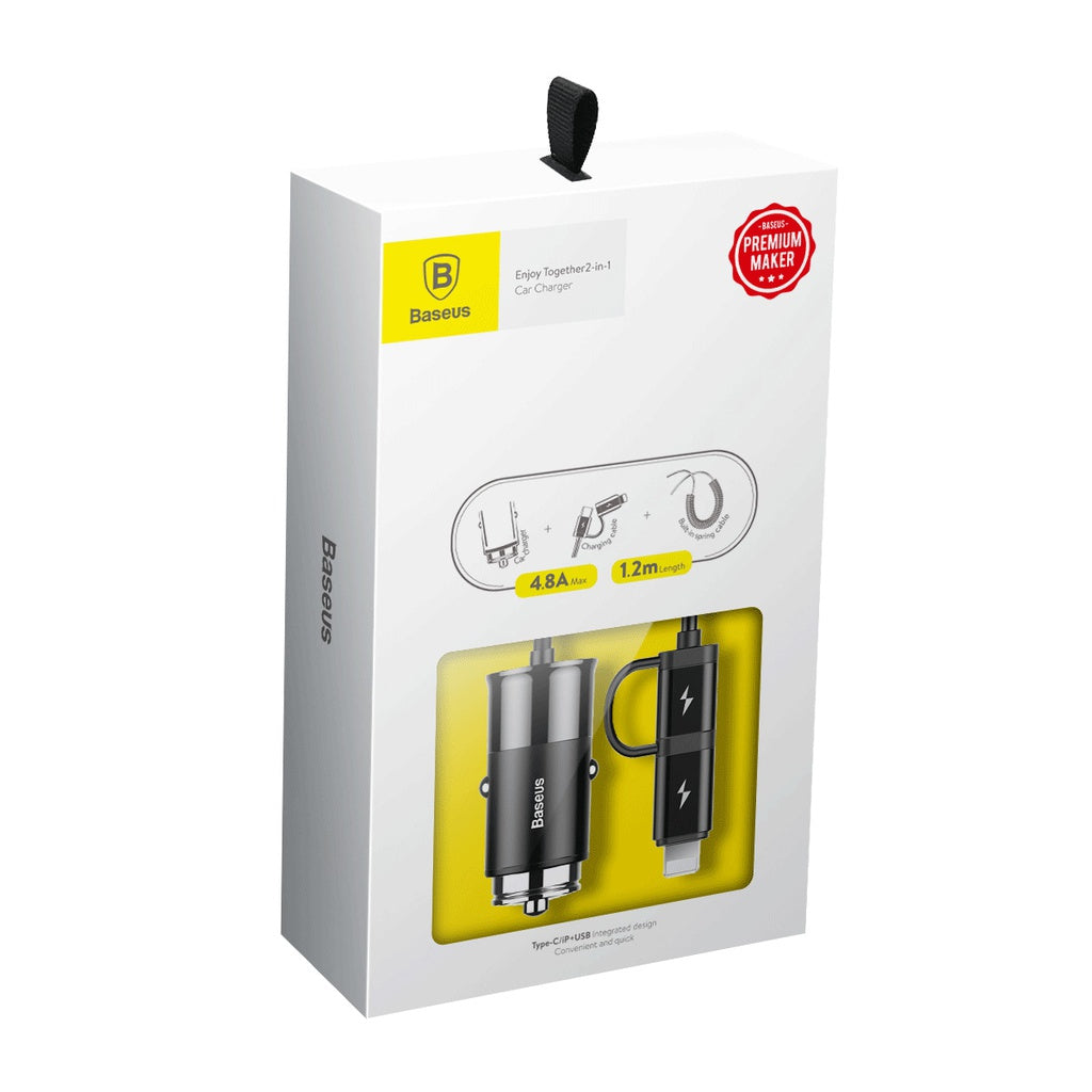 Baseus Enjoy Together 2-In-1 Car Charger