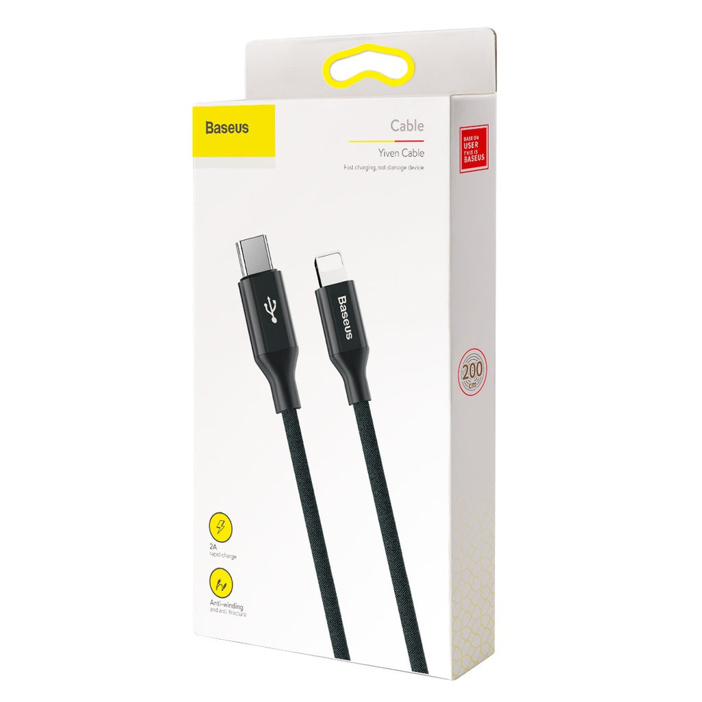 Baseus Yiven Series Type-C To Ip Cable Pd 20W 2M
