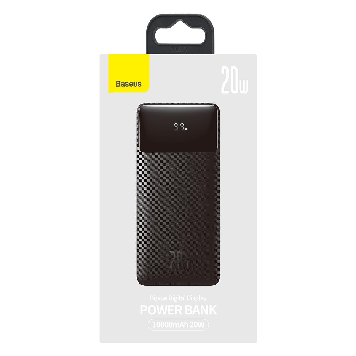 Baseus Bipow Digital Display Power bank 10000mAh 20W (NE) / Black