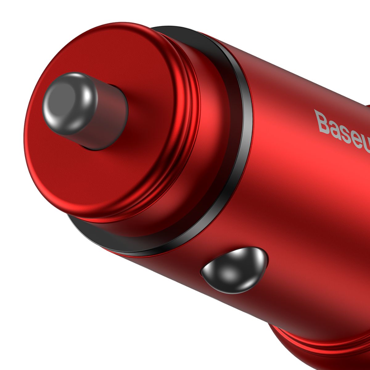 Baseus Circular Metal A+C 30W PPS Car Charger Red