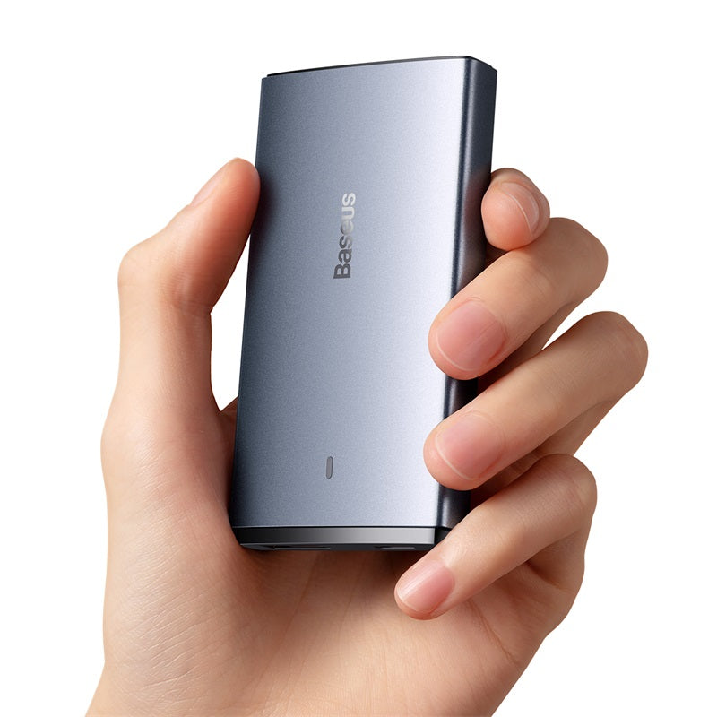 Baseus GaN5 Pro Ultra-Slim Fast Charger C+U 65W Overseas Edition - Gray