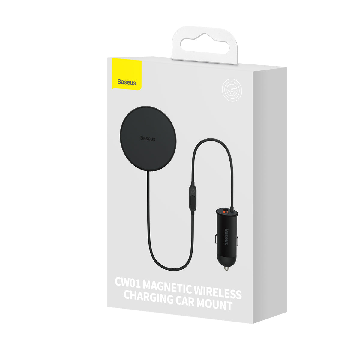Baseus CW01 Wireless Car Mount 15W + 25W USB-A For Car Vent - Black
