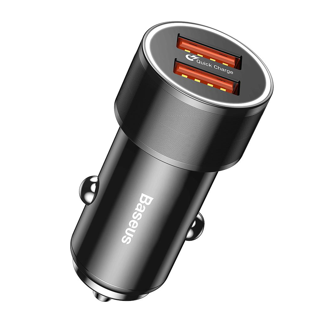 Baseus Small Screw Dual-Usb Car Charger