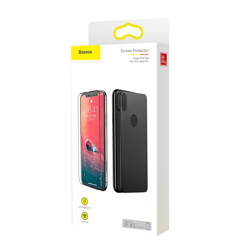 Baseus Glass Film Set Ip Xs Blk Sgapiph58-Tz01
