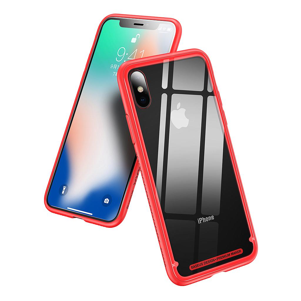 Baseus See Through Glass Case Iphone X