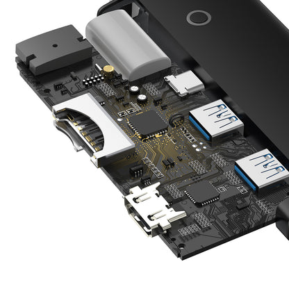 Baseus Lite 6-Port Hub (Type-C to HDMI+USB3.0*2+PD+SD/TF)