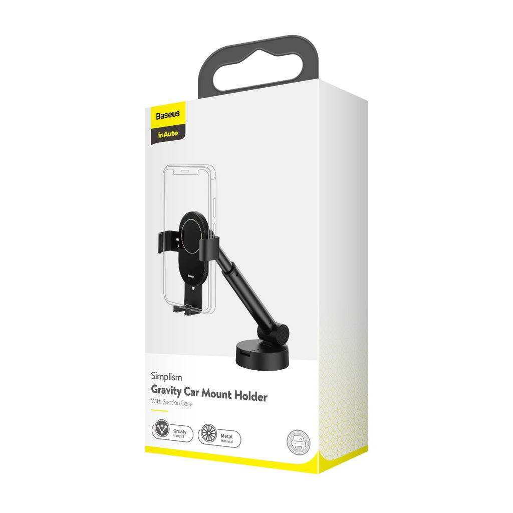 Baseus Simplism Gravity Car Mount Holder With Suction Base