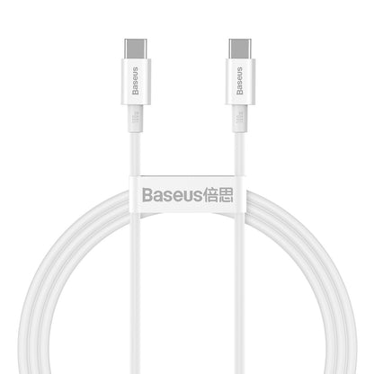 Baseus Superior Series Fast Charging Data Cable Type-C to Type-C 100W 1m White