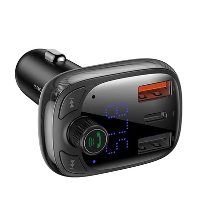 Baseus T Shaped S-13 Car Bluetooth MP3 Player (PPS Fast Charger Edition) Black