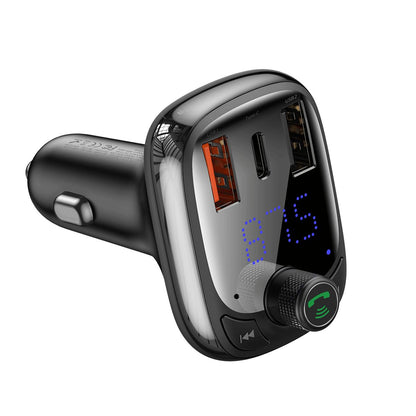 Baseus T Shaped S-13 Car Bluetooth MP3 Player (PPS Fast Charger Edition) Black