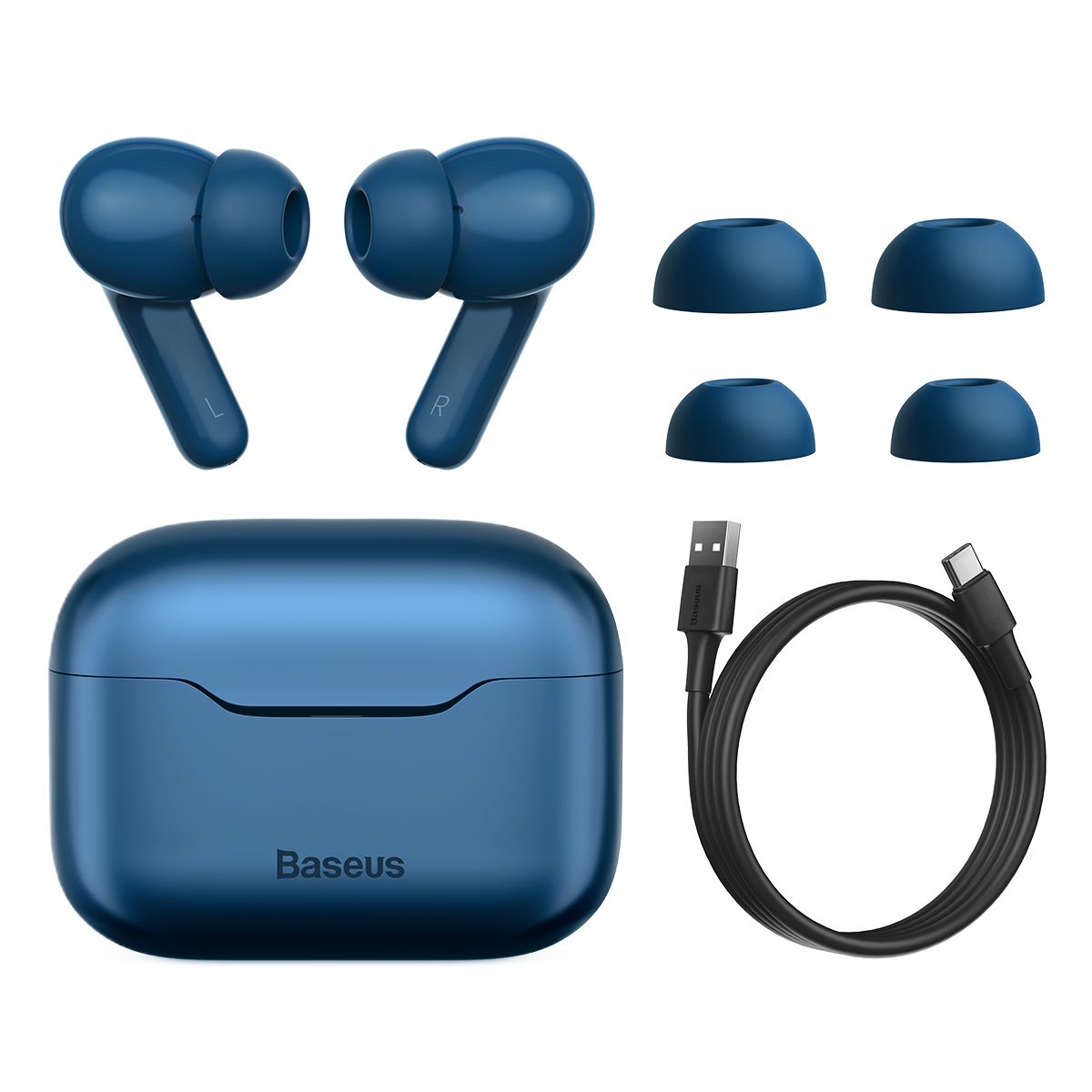 Baseus SIMU S1 Pro ANC Wireless Bluetooth Earphones - Blue