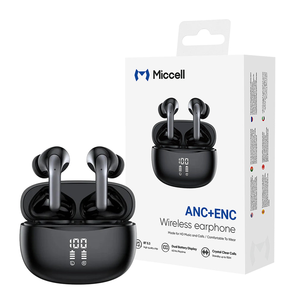 Miccell BH32 (ANC) Wireless Earphone Black