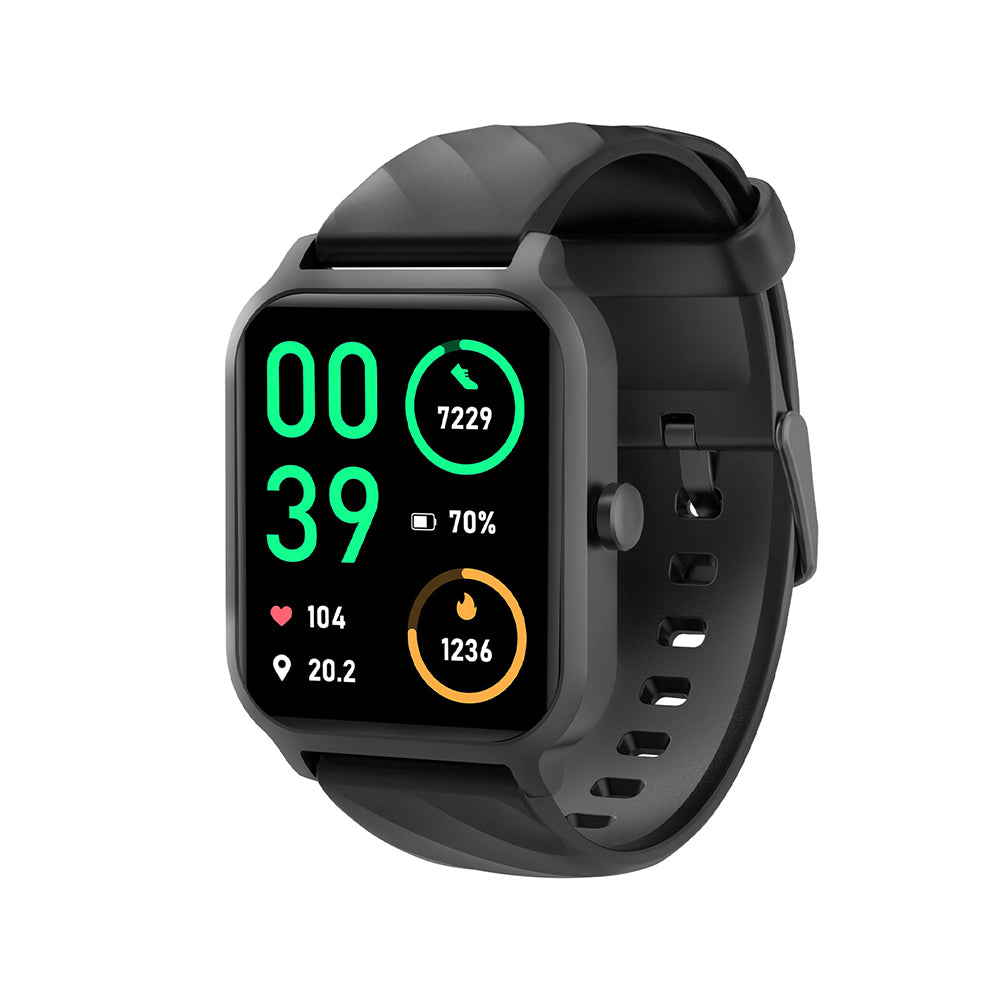 Miccell Smart Watch Ultra-Wide Viewing Angle SM02 Black