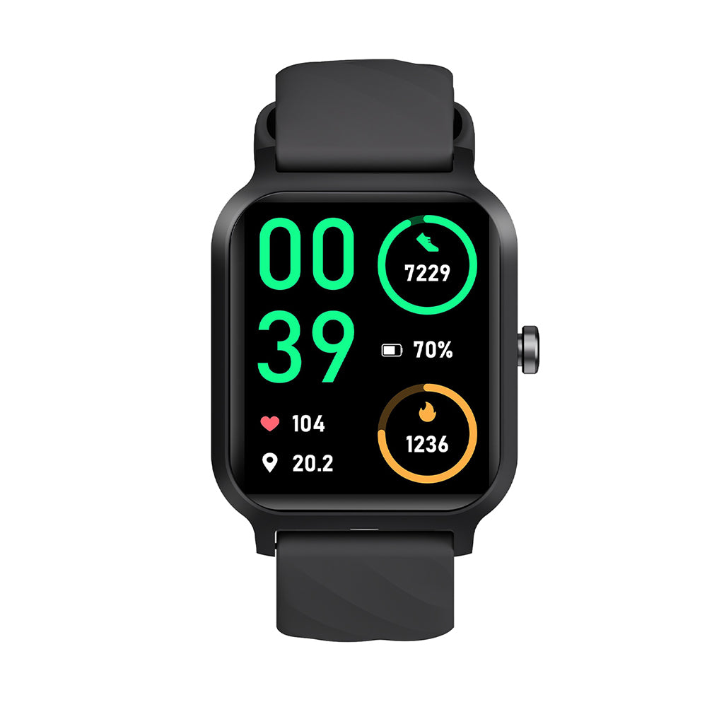 Miccell Smart Watch Ultra-Wide Viewing Angle SM02 Black