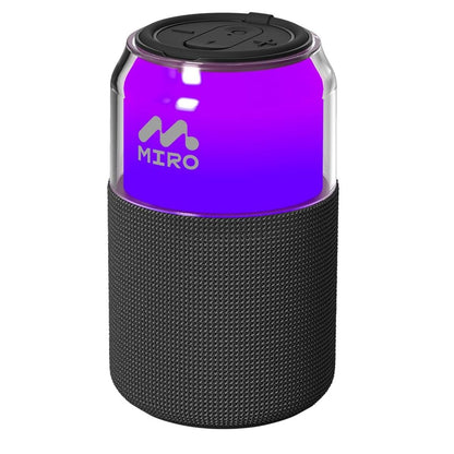 Miro - P1 LED Ambient Lighting Portable Stereo Speaker TWS Wireless - Black