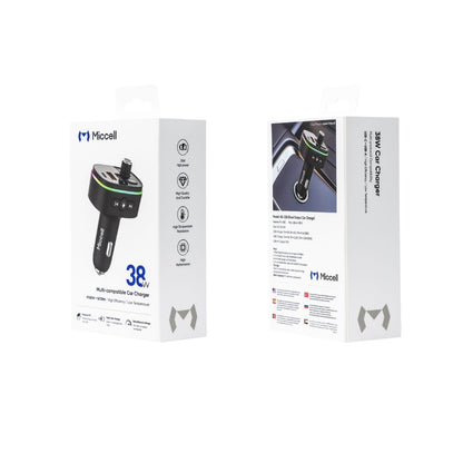 Miccell VQ-C56 Car Bluetooth MP3 Player 38W - Black
