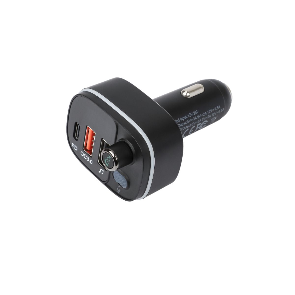 Miccell VQ-C56 Car Bluetooth MP3 Player 38W - Black