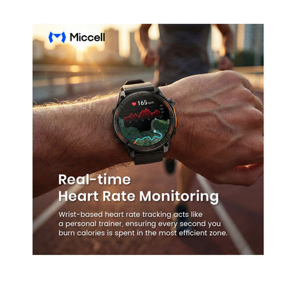 Miccell Smart Watch Water Resistance & GPS SM16 Black