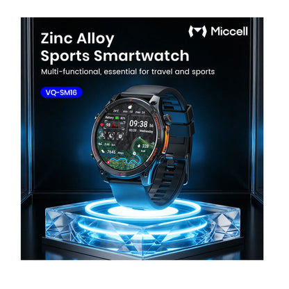 Miccell Smart Watch Water Resistance & GPS SM16 Black