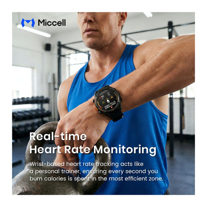 Miccell Smart Watch Water Resistance & GPS SM16 Black