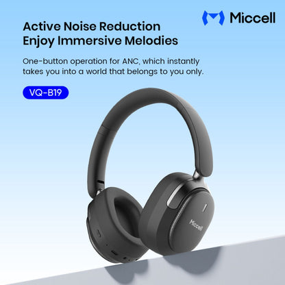 Miccell VQ-B19 Wireless Headphone 6.0 ANR Black