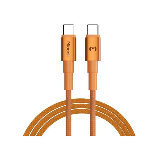 Miccell VQ-D34 - 60W Super-Fast Charging Cable C to C 60W 3A 5FT - ORANGE