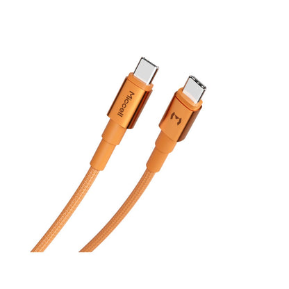 Miccell VQ-D34 - 60W Super-Fast Charging Cable C to C 60W 3A 5FT - ORANGE